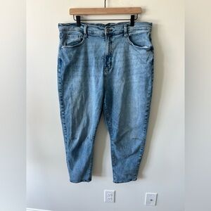 a.n.a Light Blue Highest Rise Barrel Jeans Size 18